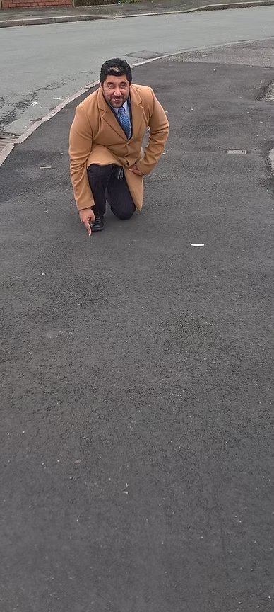 Making sure potholes were reported and fixed